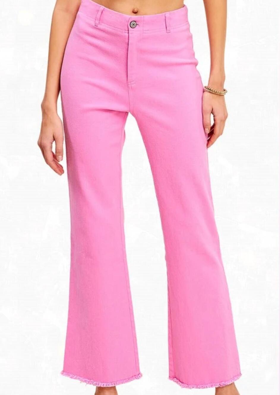 NEW WHIMSICAL MIMSY high waisted flare pants in candy